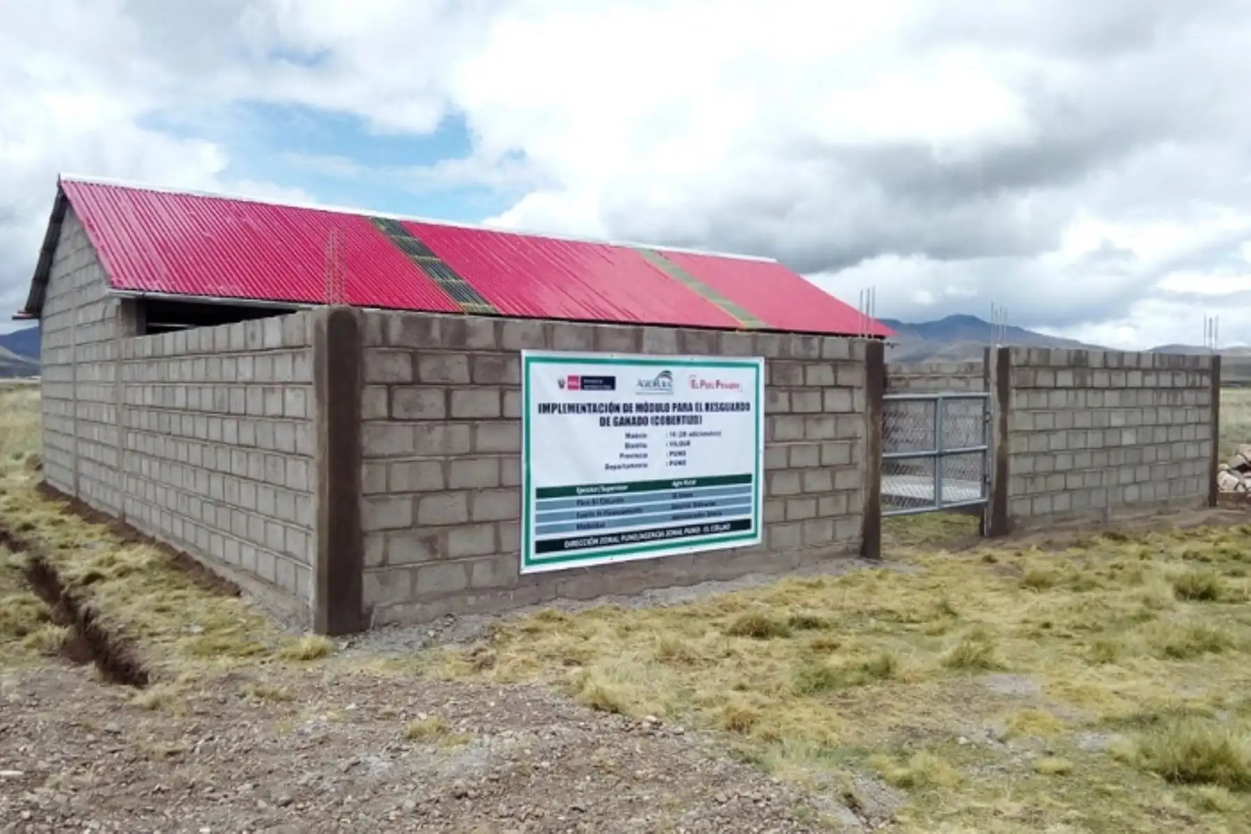 Con esta intervención se prevé proteger a más de 256 100 cabezas de ganado ovino y alpacas, principalmente de zonas altoandinas.