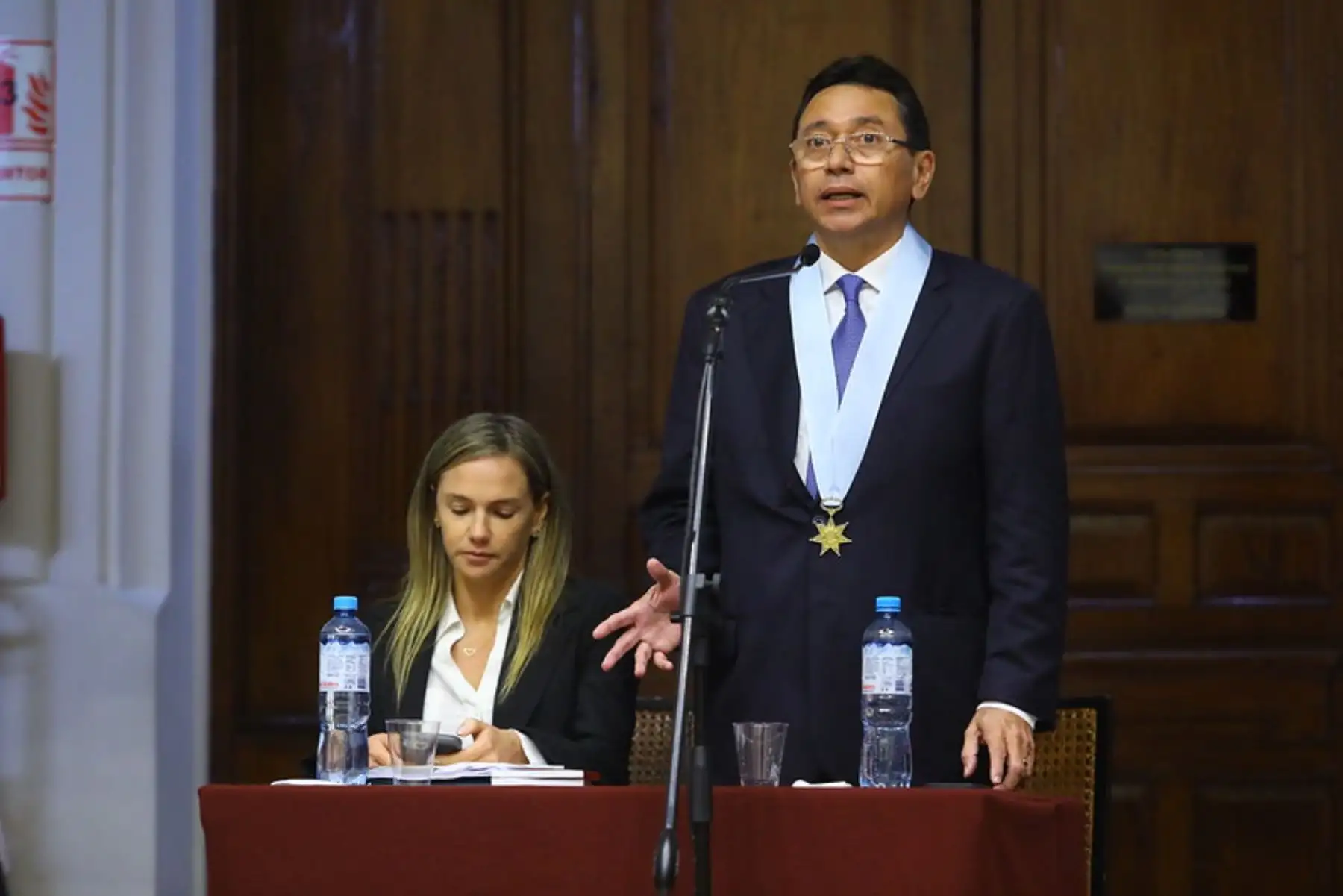 El pleno del Congreso evalúa el informe final de la denuncia constitucional contra la ex congresista Luciana León, acusada de tráfico de influencias agravado, cohecho pasivo impropio y peculado doloso por apropiación en agravio del Estado. Foto: ANDINA/ Congreso