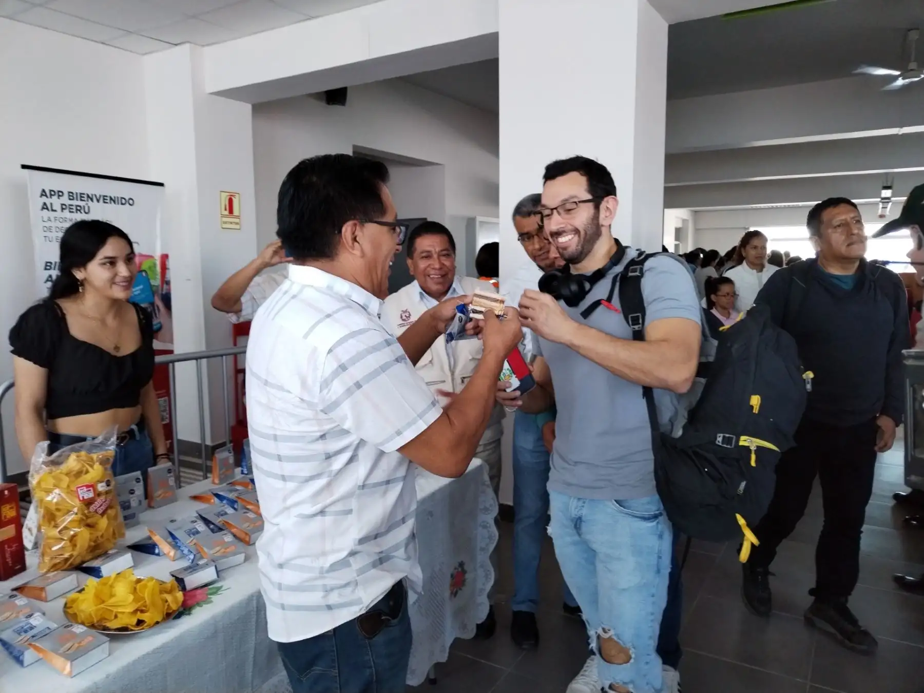Más de 300 turistas nacionales y extranjeros disfrutaron en el aeropuerto de Chiclayo de la exquisitez de la gastronomía lambayecana. ANDINA/Difusión