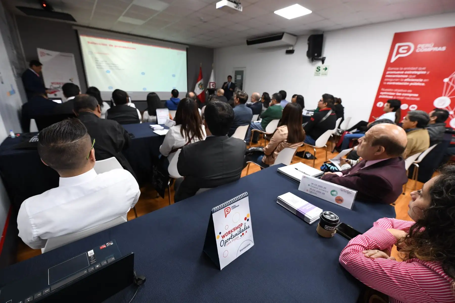 Participantes en el workshop “Oportunidades para las mypes”, organizado por Perú Compras. Foto: Cortesía.