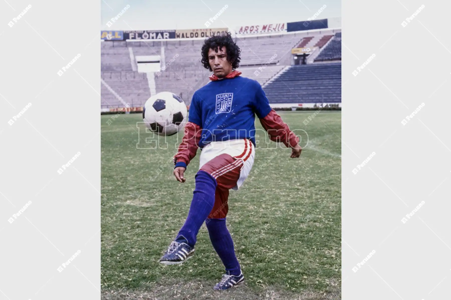 Lima - 4 mayo 1979 / César Cueto en entrenamientos en el estadio de Alianza Lima. Foto: Archivo Histórico de El Peruano / Rómulo Luján
