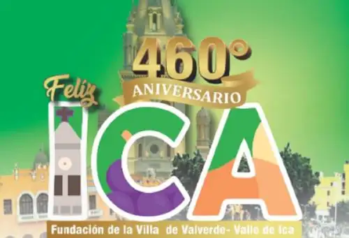 La ciudad de Ica celebra su 460 aniversario de fundación española ofreciendo lo mejor de esta bella urbe surgida en un ubérrimo valle que convive con el desierto costero y sus deslumbrantes dunas y que alberga un importante patrimonio cultural heredado de civilizaciones milenarias, encantadores escenarios naturales, así como una vasta y deliciosa gastronomía.