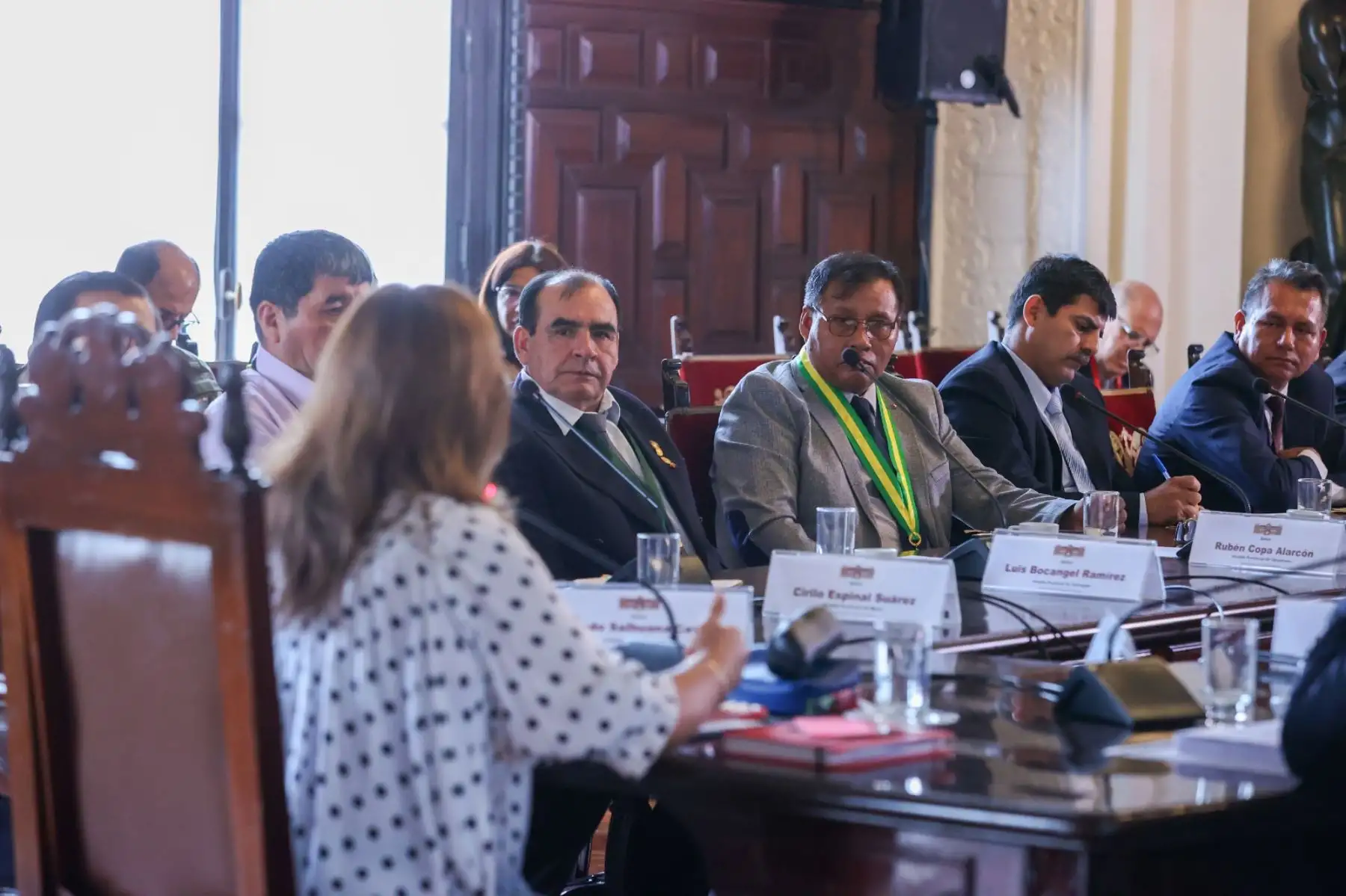 Presidenta Dina Boluarte, sostuvo reunión de trabajo con alcaldes provinciales y distritales de Madre de Dios. Foto: ANDINA/Prensa Presidencia