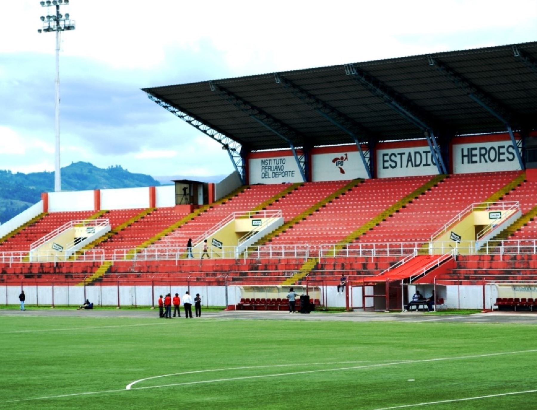 El IPD inició los trabajos para la implementación del VAR en el estadio Héroes de San Ramón de Cajamarca. ANDINA/Difusión
