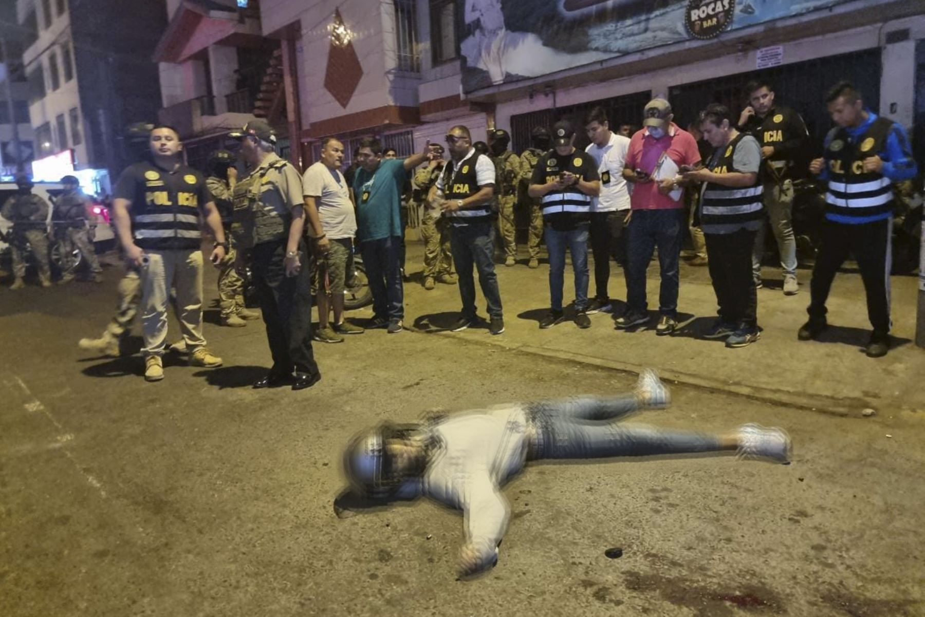 Cadáver de Maldito Cris tras enfrentamiento con la PNP. Foto: ANDINA/difusión.