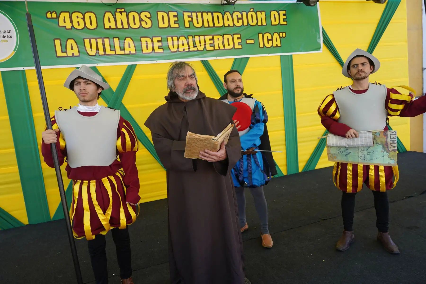 Con escenificación y danzas se conmemoró el 460 aniversario de fundación de la Villa de Valverde del Valle de Ica 
Foto: ANDINA/Difusión