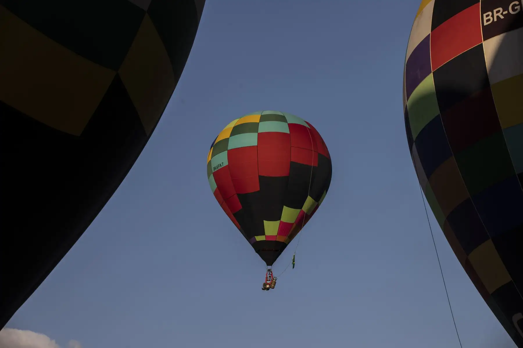 Un globo participa en la 36° edición del Campeonato Brasileño de Globos Aerostáticos  en la ciudad de Boituva, estado de Sao Paulo (Brasil). 
Foto: EFE