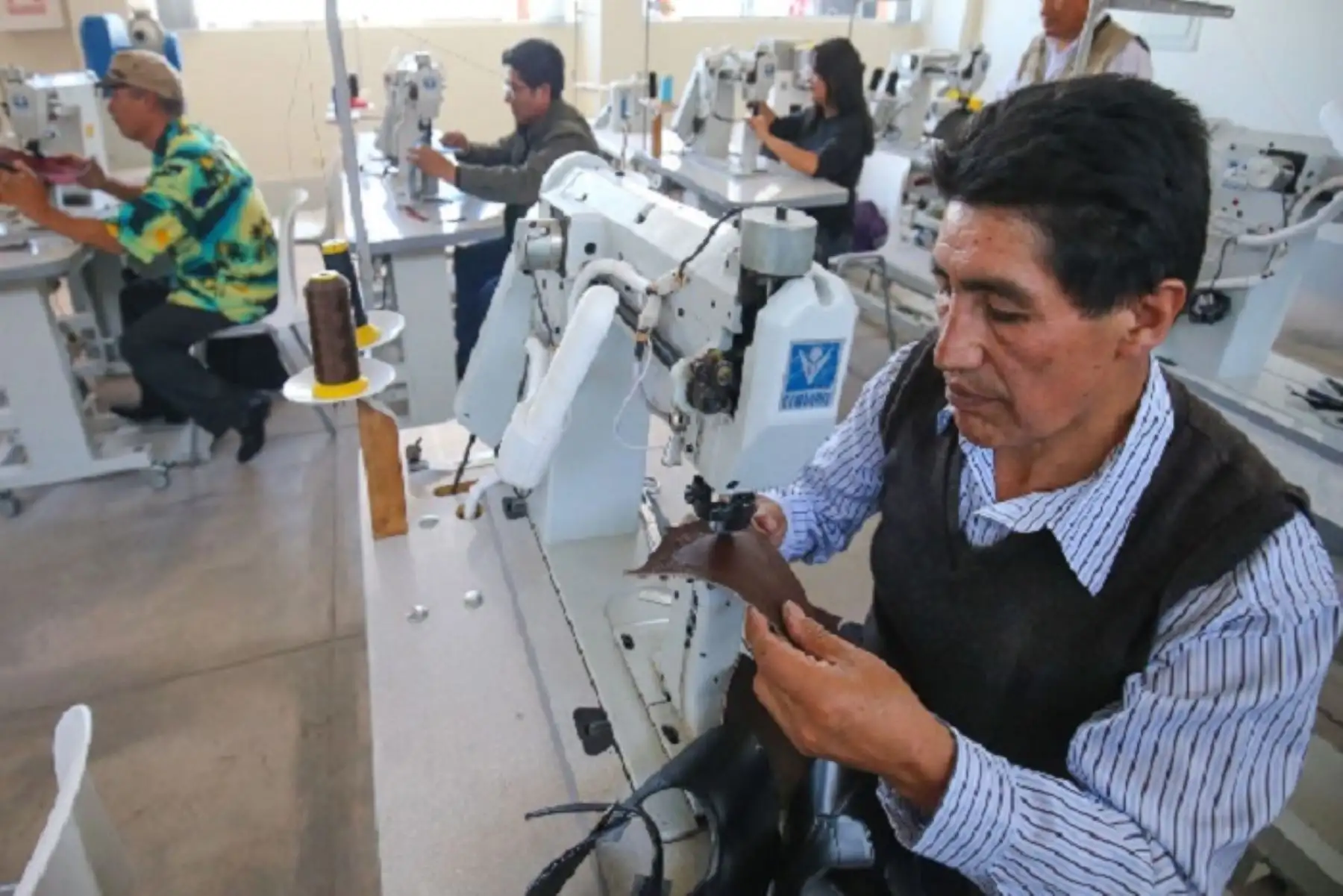 La mayoría de padres laboran en actividades de servicios (34,4%), extractivas (30,5%) y construcción (13,0%). Asimismo, el 49,4% trabajaron como asalariados y, el 42,6% como independientes.
