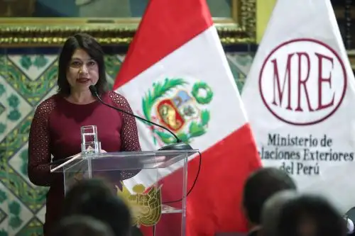 Ministra de Relaciones Exteriores del Perú, Ana Cecilia Gervasi. ANDINA/Daniel Bracamonte
