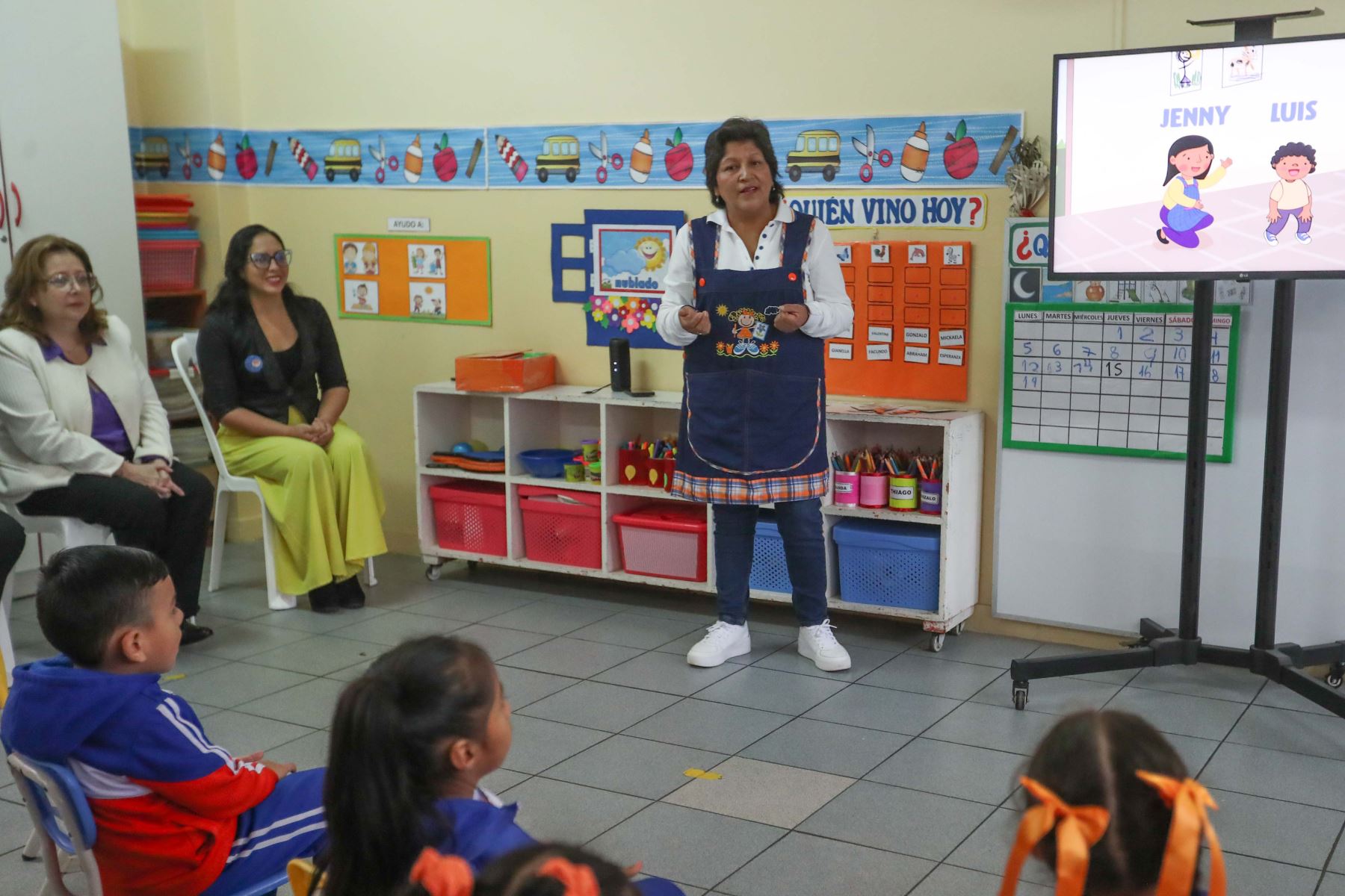 Ministra de Educación puso en marcha prueba de concepto para más de 4000 estudiantes de Lima Metropolitana, Callao, Arequipa y Cusco. Foto: ANDINA/Daniel Bracamonte