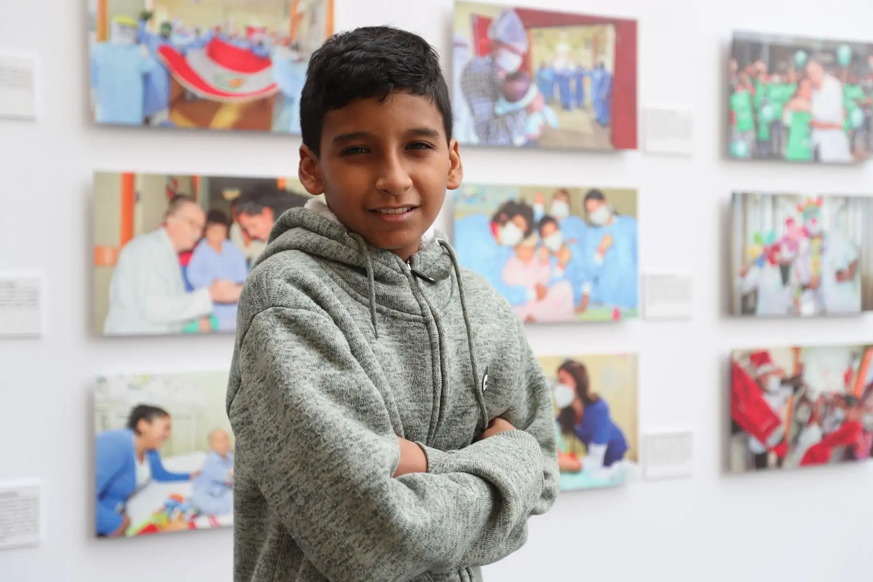 Nahum Zevallos Ipanaqué es oriundo de Piura, y hace 10 años ingresó al INSN San Borja para someterse a una operación debido a sus problemas cardíacos. Ahora a sus 12 años de edad se encuentra mucho más recuperado, y siempre con la compañía de su madre, Martha Ipanaqué Alayo. Foto: ANDINA/Daniel Bracamonte