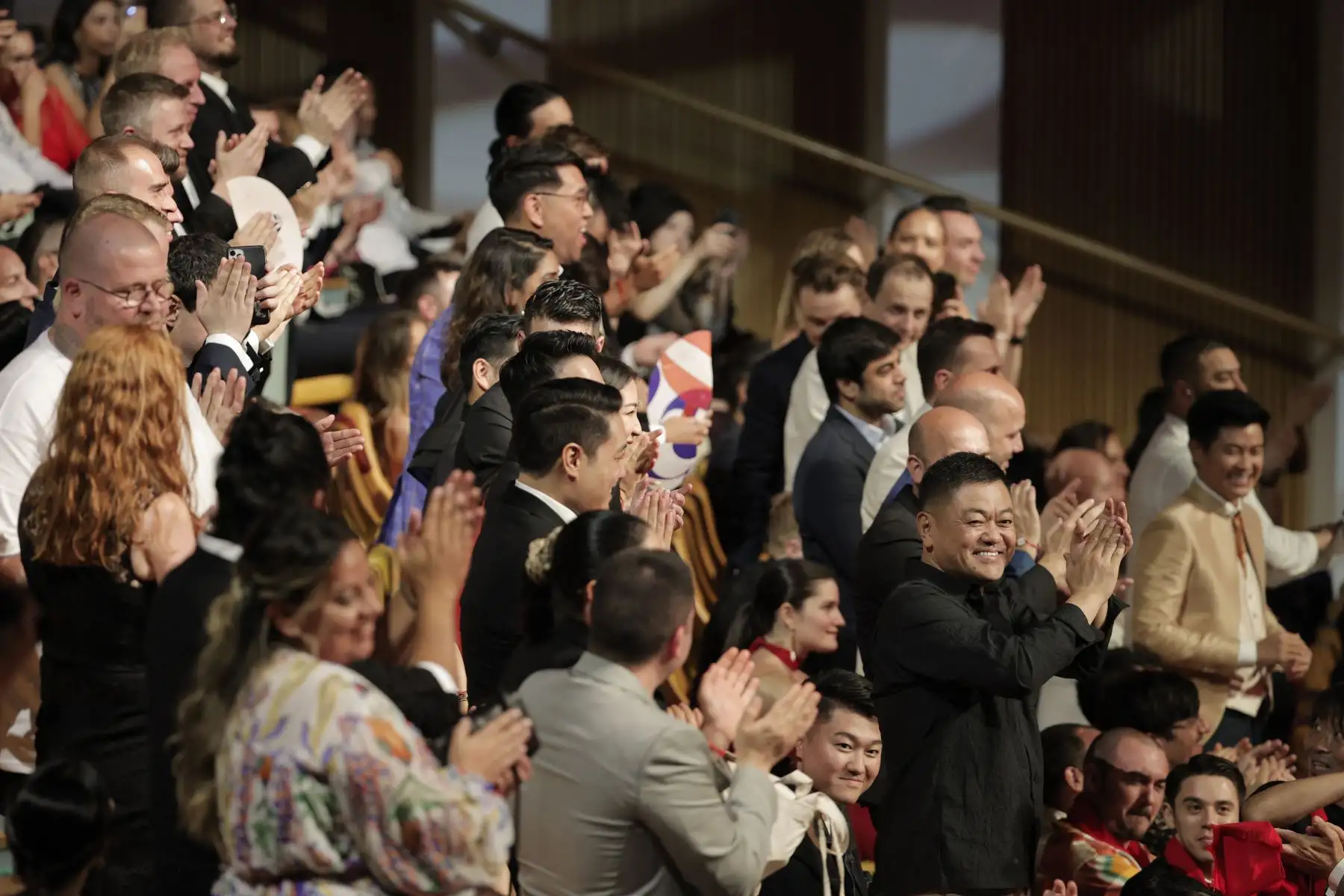 Asistentes a la gala donde la organización de los World