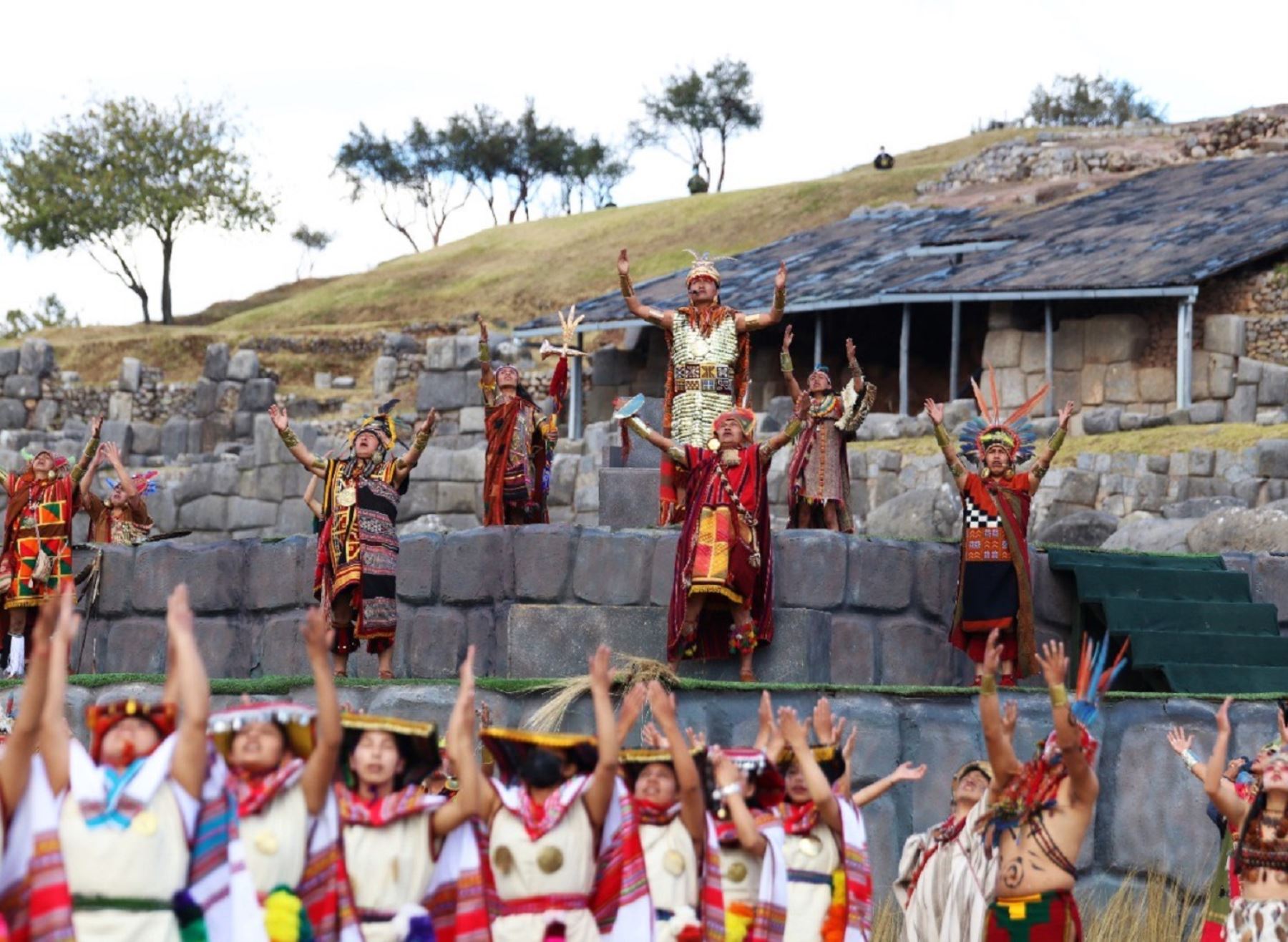 El 75 % de las entradas para apreciar el espectáculo principal del Inti Raymi en el parque arqueológico Sacsayhuamán, en Cusco, ya se encuentran vendidas. ANDINA/Percy Hurtado Santillán