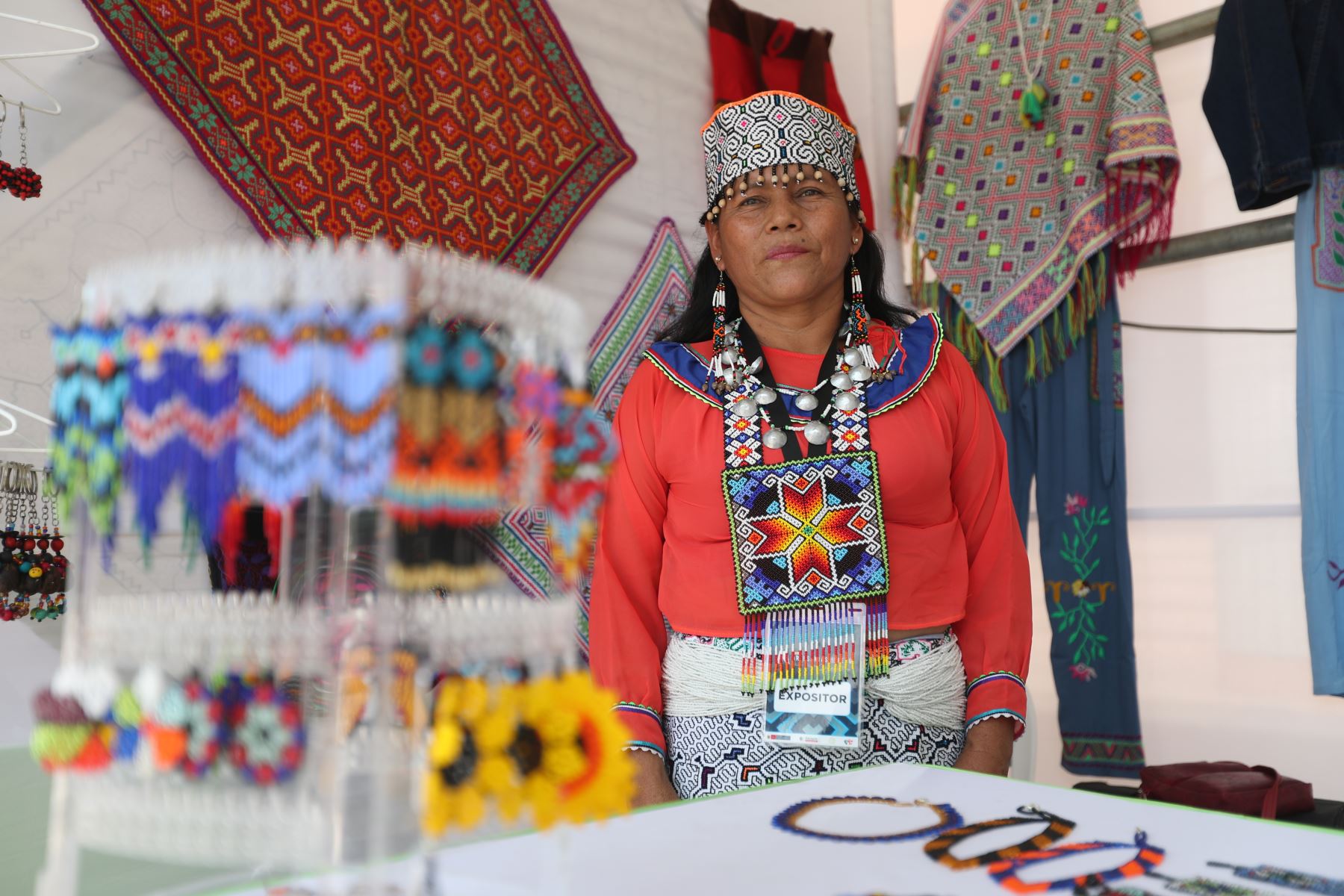 ANDINA/Daniel Bravamente.Pucallpa: Arte amazónico se expone en Feria Artesanías del Perú-Macro Región Oriente