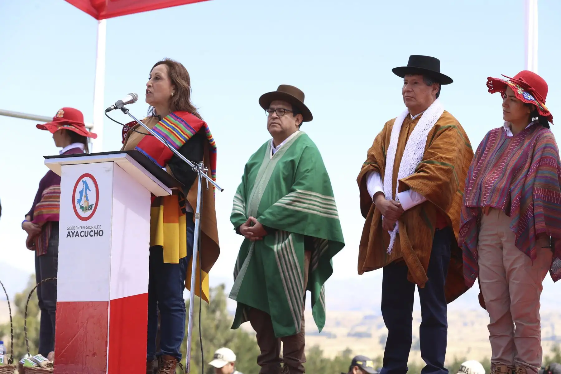 Presidenta Dina Boluarte sostuvo encuentro con agricultores de Sachabamba, en Ayacucho.
Foto: ANDINA/Prensa Presidencia