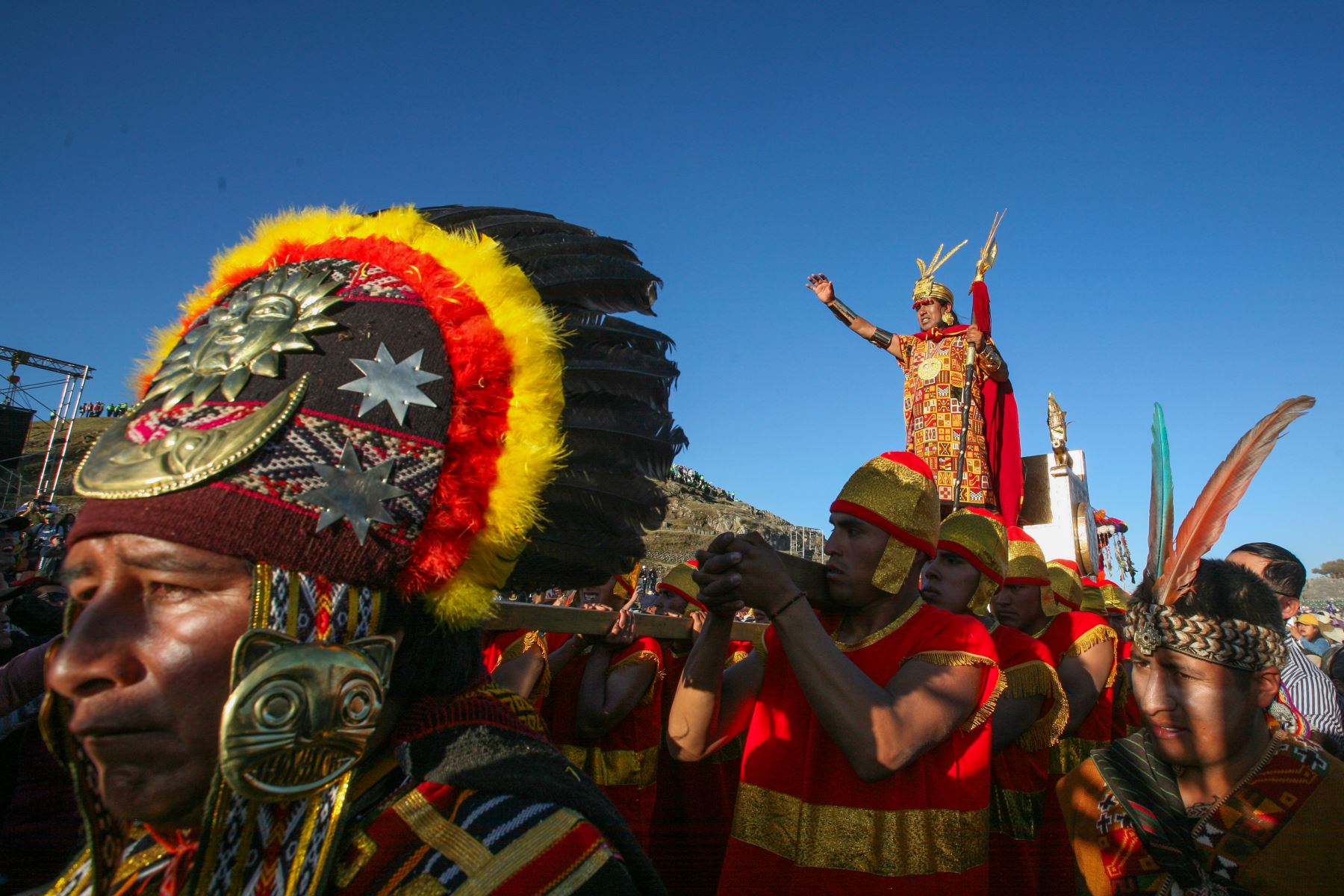 El Inti Raymi es Patrimonio Cultural de la Nación y su escenificación se realiza de forma exclusiva en Cusco. ANDINA/Percy Hurtado Santillán