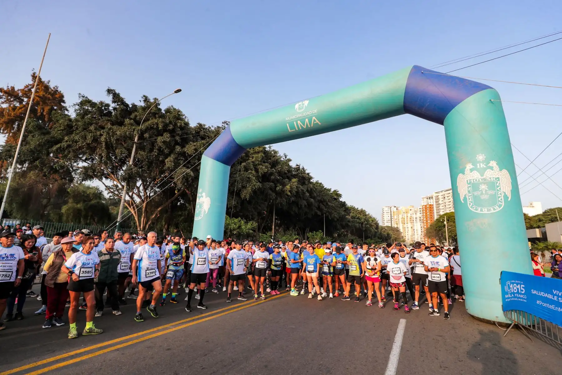 El presidente del Consejo de Ministros, Alberto Otárola, participa en la XI Edición Internacional del Festival Atlético "Yo Vivo sin Drogas, Tú Decides” 7K.
Foto: PCM