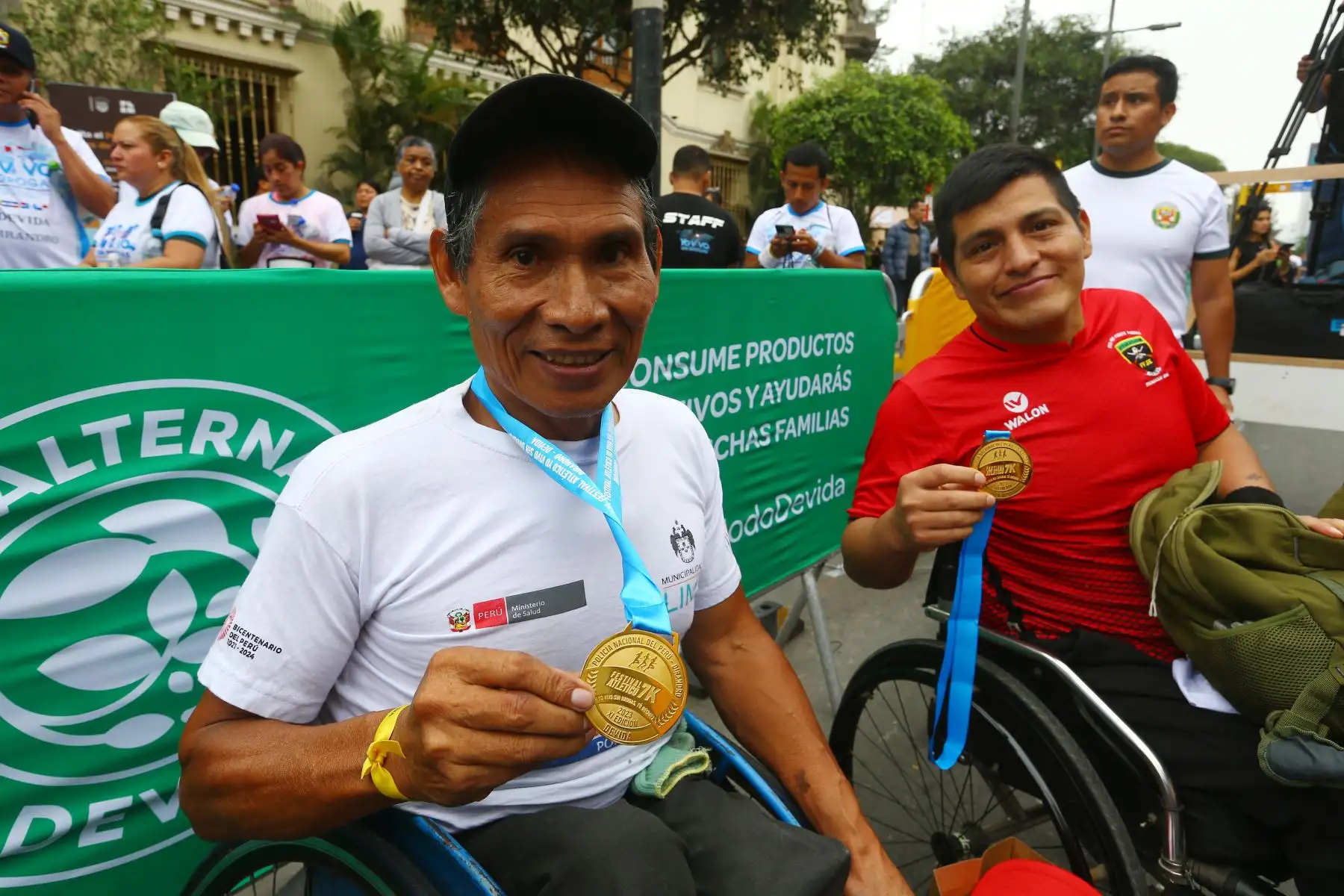 DEVIDA premia a los deportistas quienes ganaron medallas en el Festival Atlético 7K, realizado en el marco del Día Internacional de Lucha Contra el Uso Indebido y el Tráfico Ilícito de Drogas.
Foto: ANDINA/Eddy Ramos