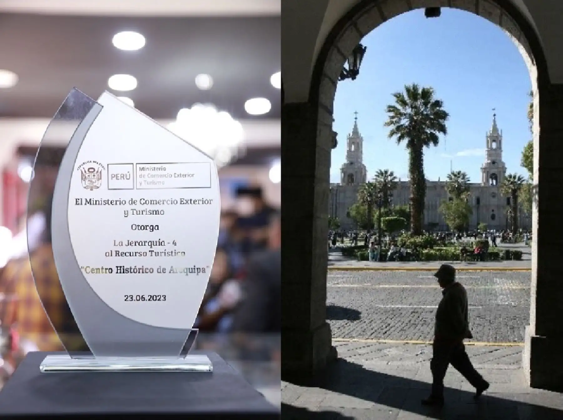 Arequipa se convirtió en el sexto destino nacional en recibir la distinción Jerarquía 4 como importante recurso turístico peruano.