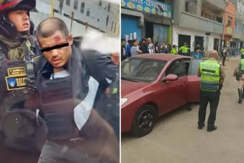Policia intervino inmediatamente despues del asalto y logró captura de presunto delincuente. Foto: ANDINA/Difusión