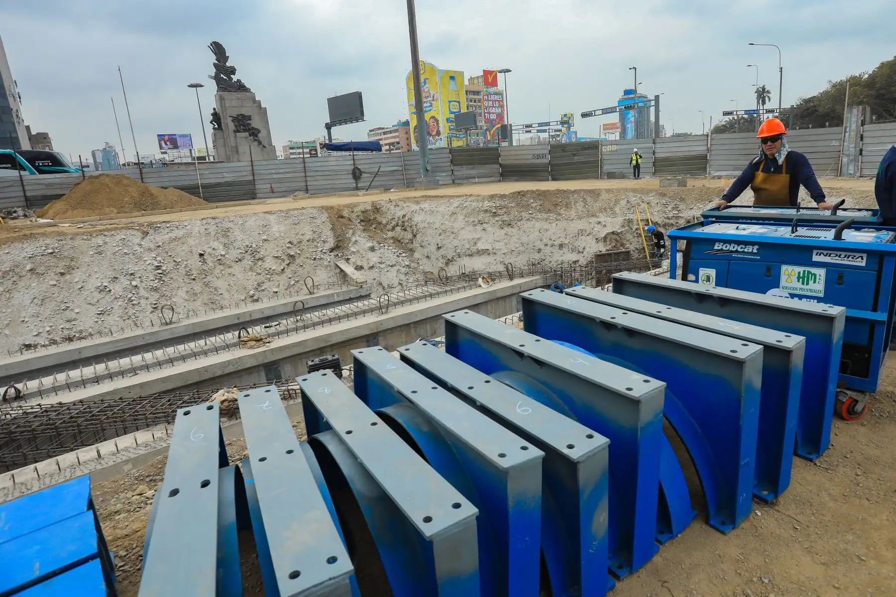 Avances de la zona donde se construirá la Estación Central de la Línea 2, en el Cercado de Lima,
Foto: ANDINA/Difusión
