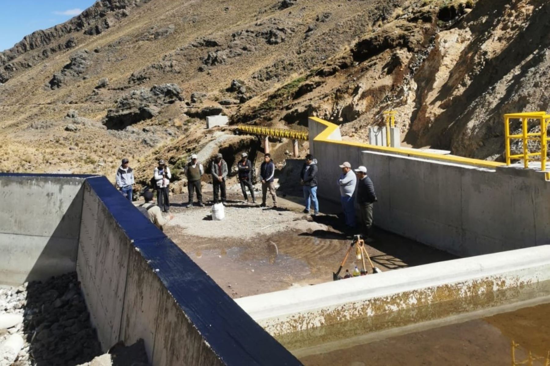 Infraestructura recuperada en Huancavelica con apoyo de la ARCC. Foto: ARCC/Difusión
