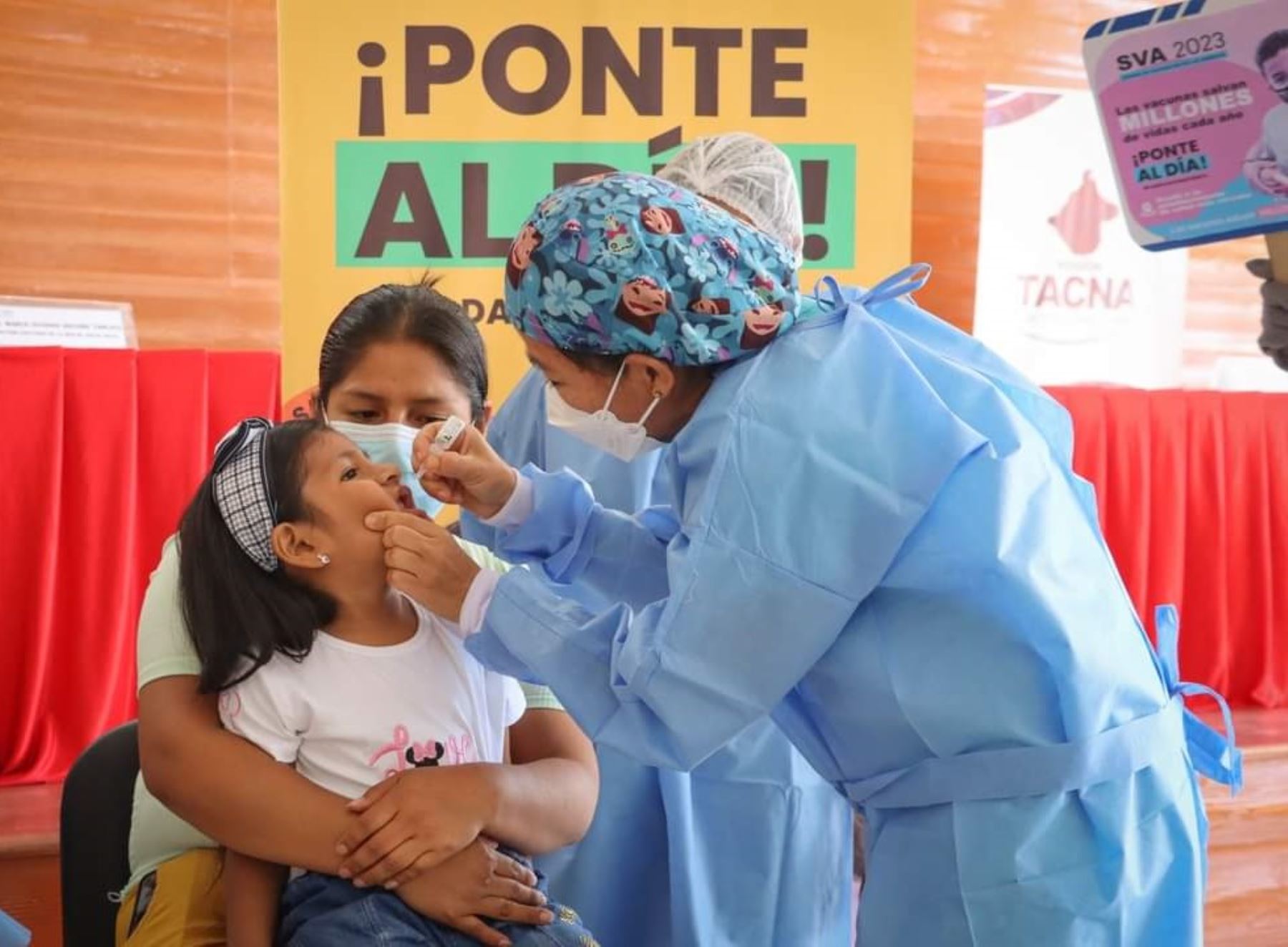 Este miércoles 5 de julio la Diresa Tacna iniciará una campaña de vacunación contra la polio y el sarampión que tiene como meta inmunizar a más de 22,000 niños menores de cinco años. ANDINA/Difusión