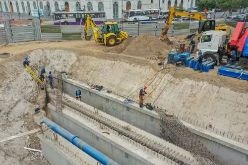 Obras de Línea 2 del Metro de Lima. Foto: ANDINA/archivo.