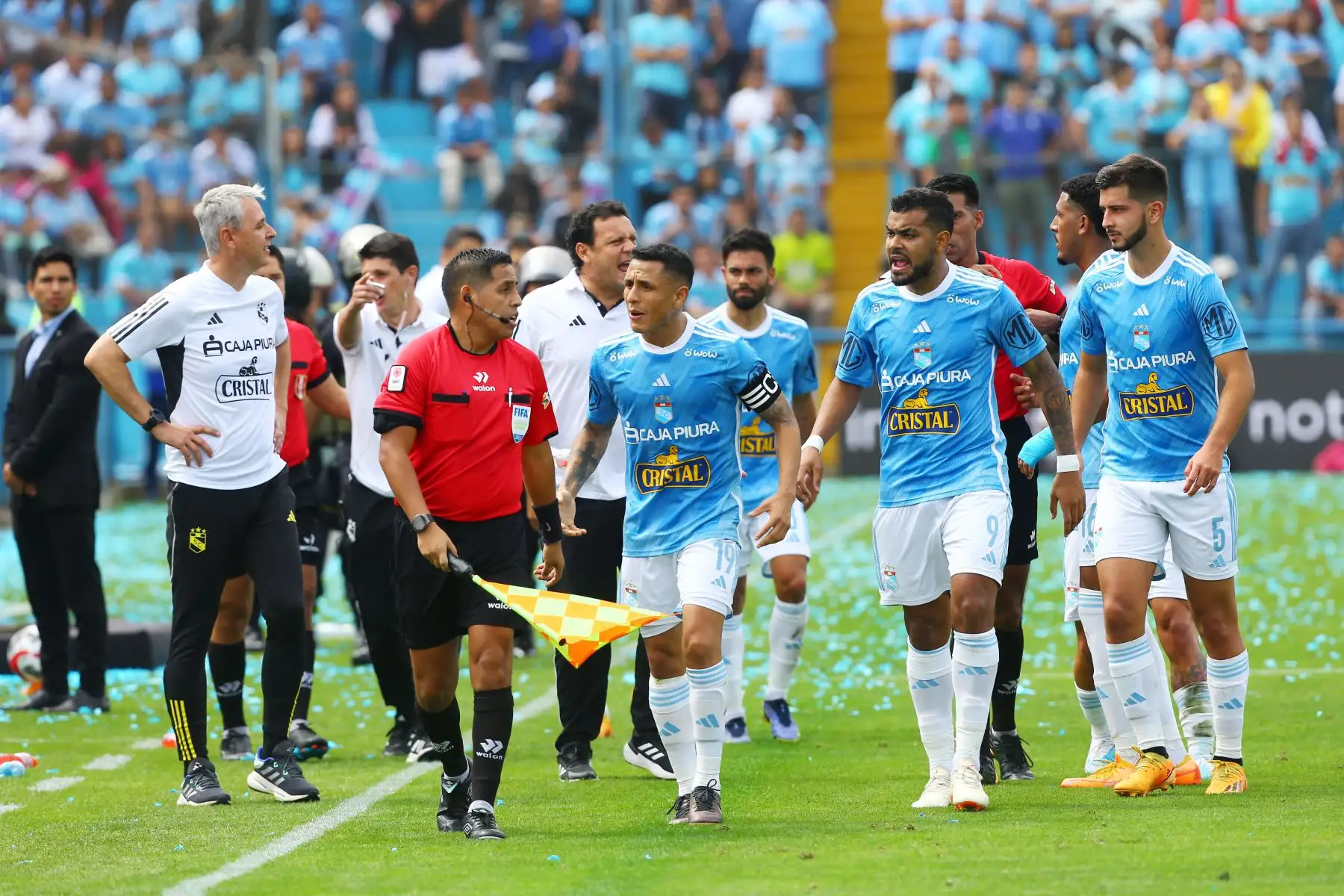 Sporting Cristal enfrenta al Unión Comercio en el estadio Alberto Gallardo por la segunda fecha del torneo clausura 
Foto: ANDINA/Eddy Ramos