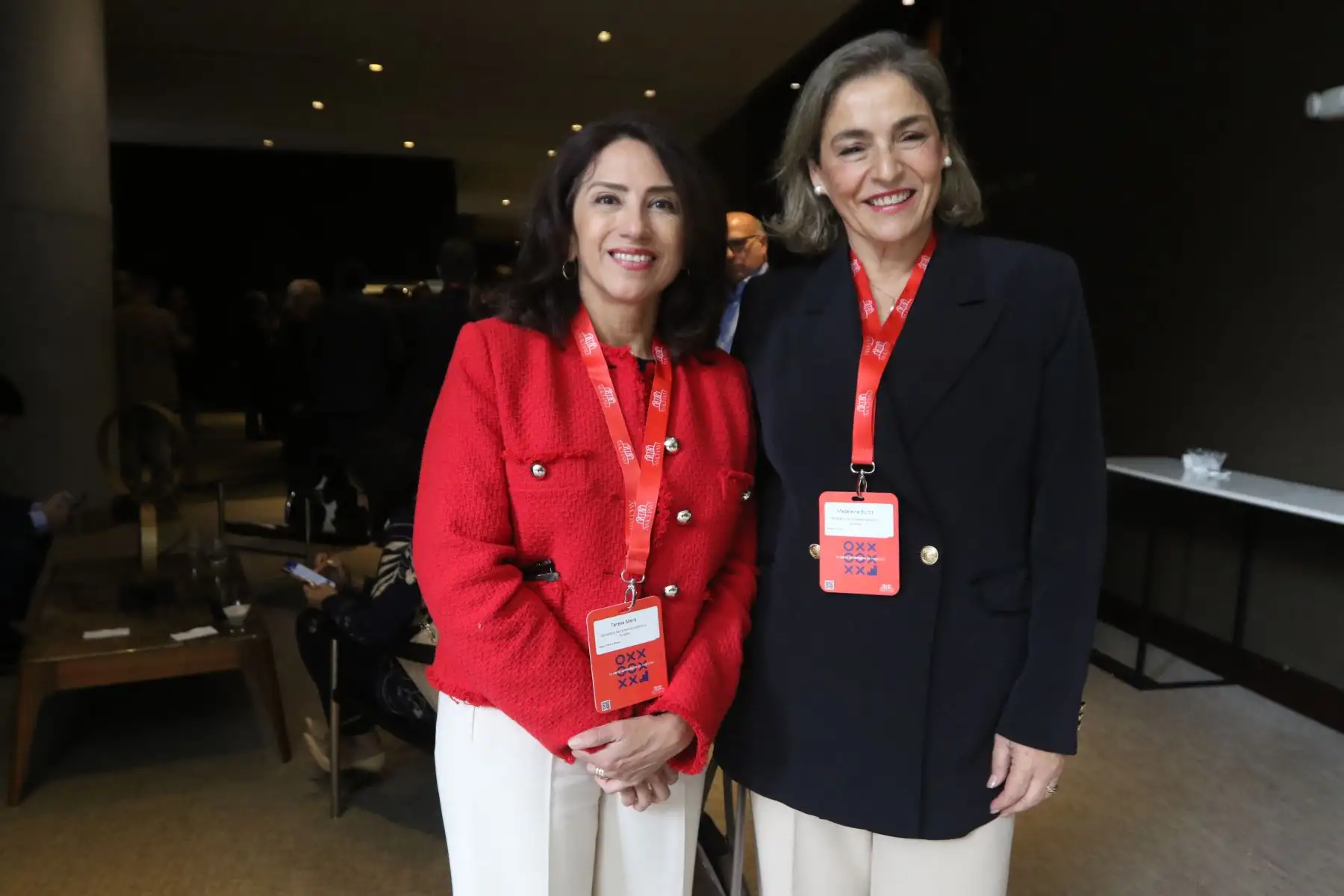 El ministro  Juan Carlos Mathews se reúne con asociados de la Cámara de Comercio Americana del Perú (AmCham Perú), y miembros de la comunidad empresarial.  Brinda exposición el “Estado de los Acuerdos Comerciales y la Reactivación Turística”. .FOTO:ANDINA/Hector Vinces.