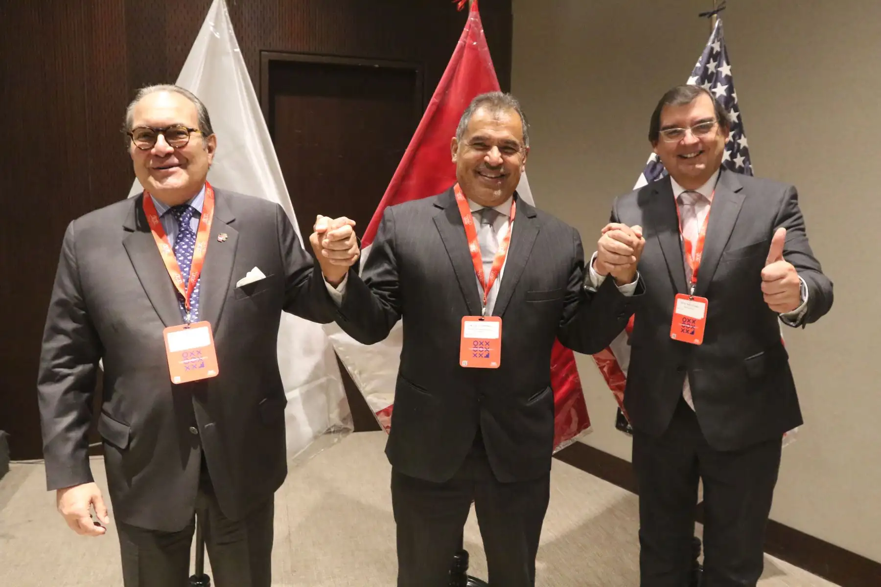 El ministro  Juan Carlos Mathews se reúne con asociados de la Cámara de Comercio Americana del Perú (AmCham Perú), y miembros de la comunidad empresarial.  Brinda exposición el “Estado de los Acuerdos Comerciales y la Reactivación Turística”. .FOTO:ANDINA/Hector Vinces.