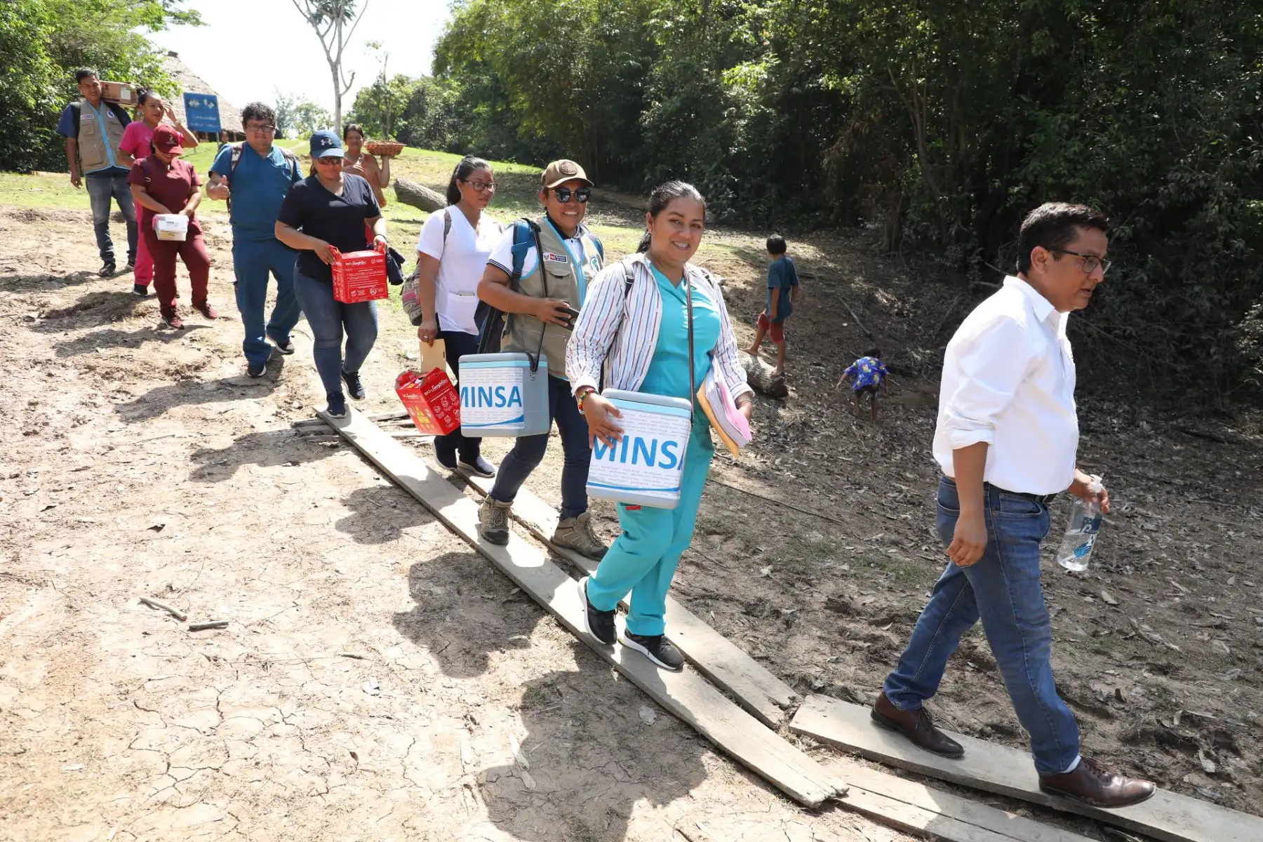 Loreto: más de 100 mil menores de cinco años de edad serán protegidos contra la polio y el sarampión.
Foto: Minsa