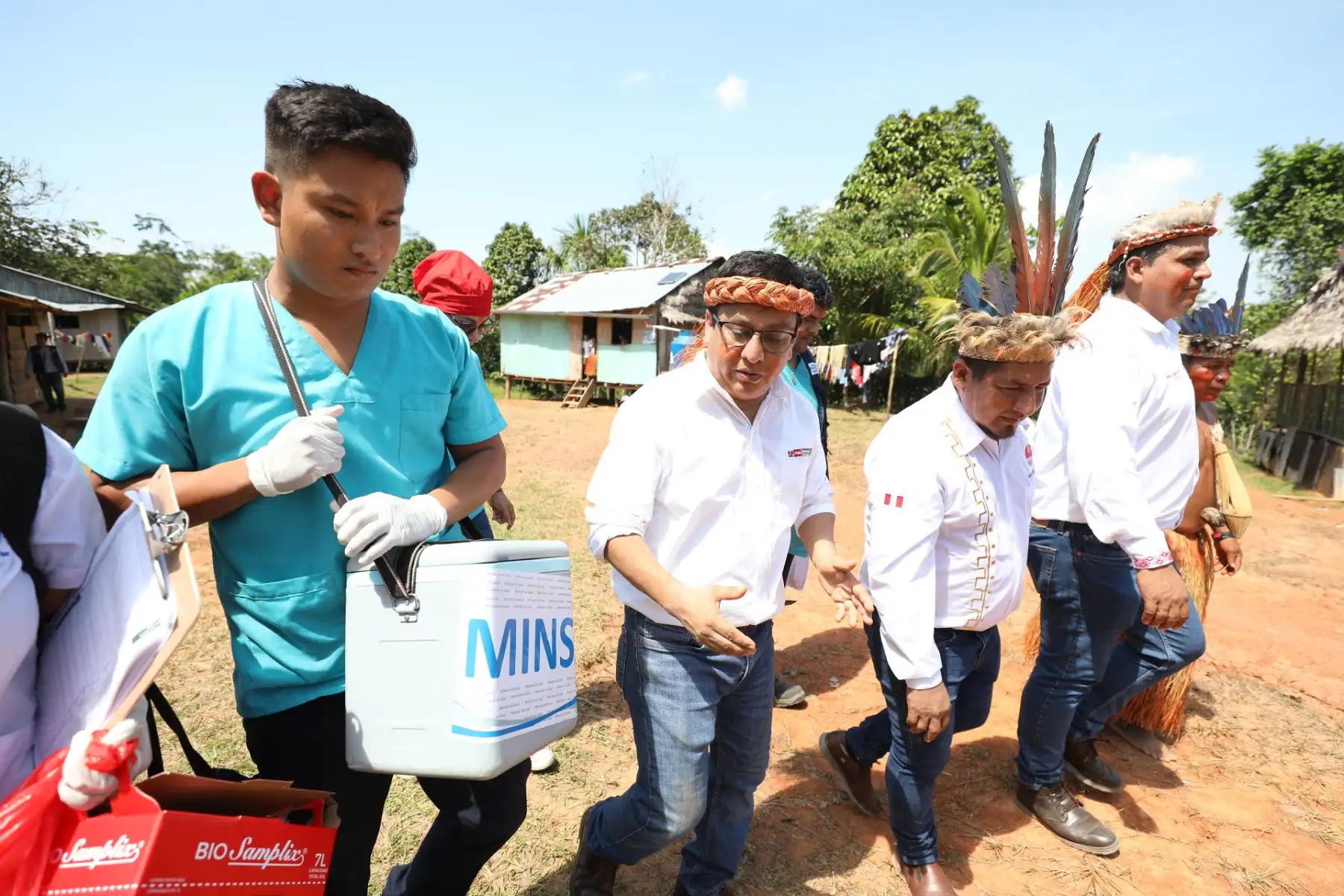 Un total de 109 360 niñas y niños menores de cinco años de edad de la región Loreto serán protegidos contra la polio y el sarampión durante la campaña de vacunación “Por un país libre de polio y sarampión” que el Ministerio de Salud (Minsa) y la Gerencia Regional de Salud (Geresa) realizarán todo el mes de julio.
Foto: Minsa