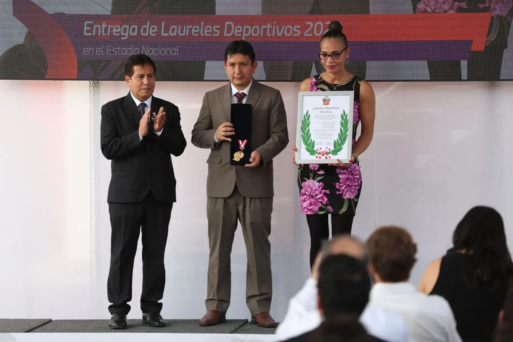 Deportistas y paradeportistas de alta competencia recibieron los Laureles Deportivos del Perú 2023 debido a sus importantes logros en sus respectivas disciplinas. Foto: ANDINA/Daniel Bracamonte