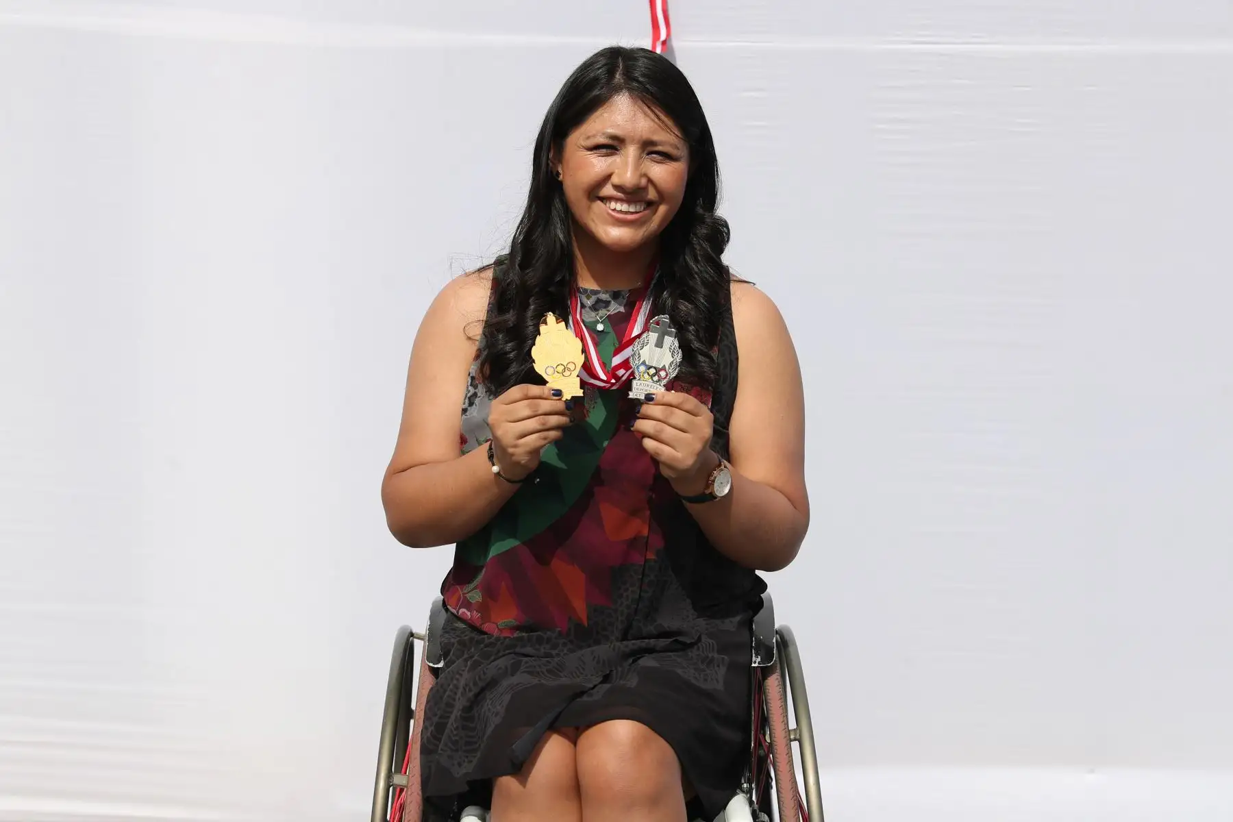 Pilar Jáuregui, paradeportista en parabádminton, recibió 2 Laureles Deportivos del Perú 2023 debido a sus importantes logros en su disciplina deportiva. Foto: ANDINA/Daniel Bracamonte
