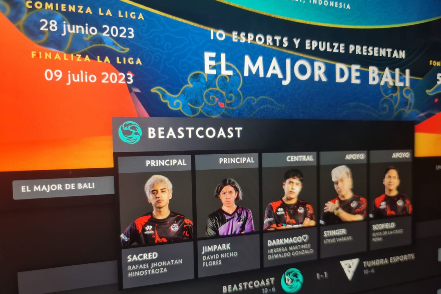 Beastcoast celebró en redes sociales que se encuentra en la Upper bracket (o llave de ganadores) tras superar la fase de grupos de la Bali Major 2023.