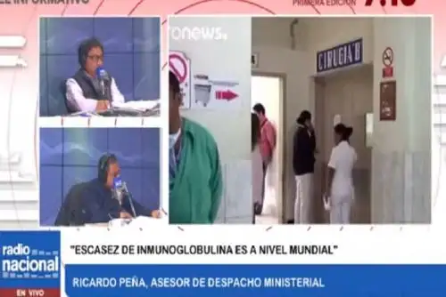 Minsa gestiona compra de 1,000 frascos de inmunoglobulina para casos de Guillain-Barré.