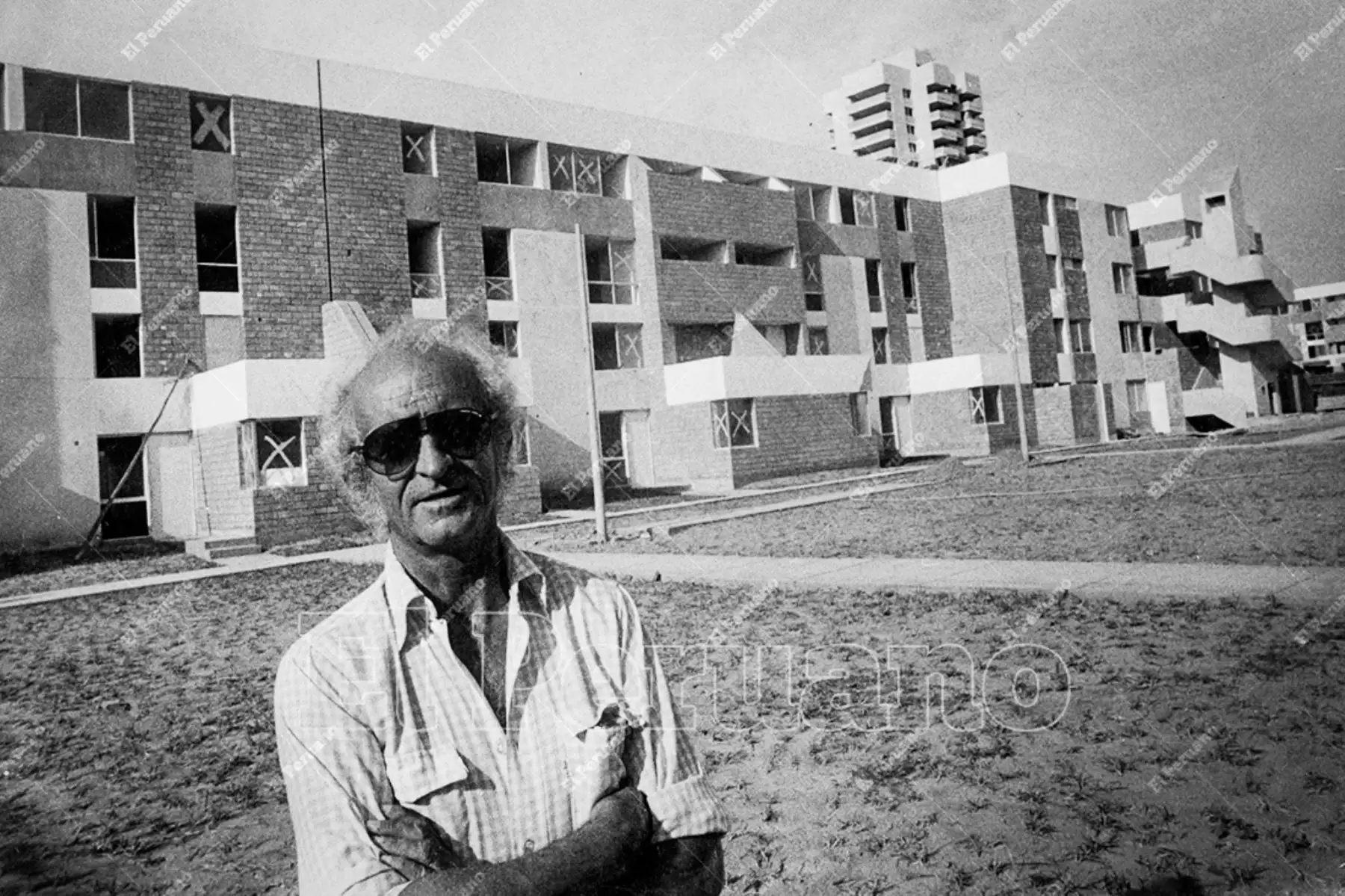 Lima - 7 diciembre 1982 / Pintor Fernando de Szyszlo en las Torres de San Borja. El artista peruano fue figura central para la plástica en el Perú y América Latina. Foto: Archivo Histórico de El Peruano / Rómulo Luján