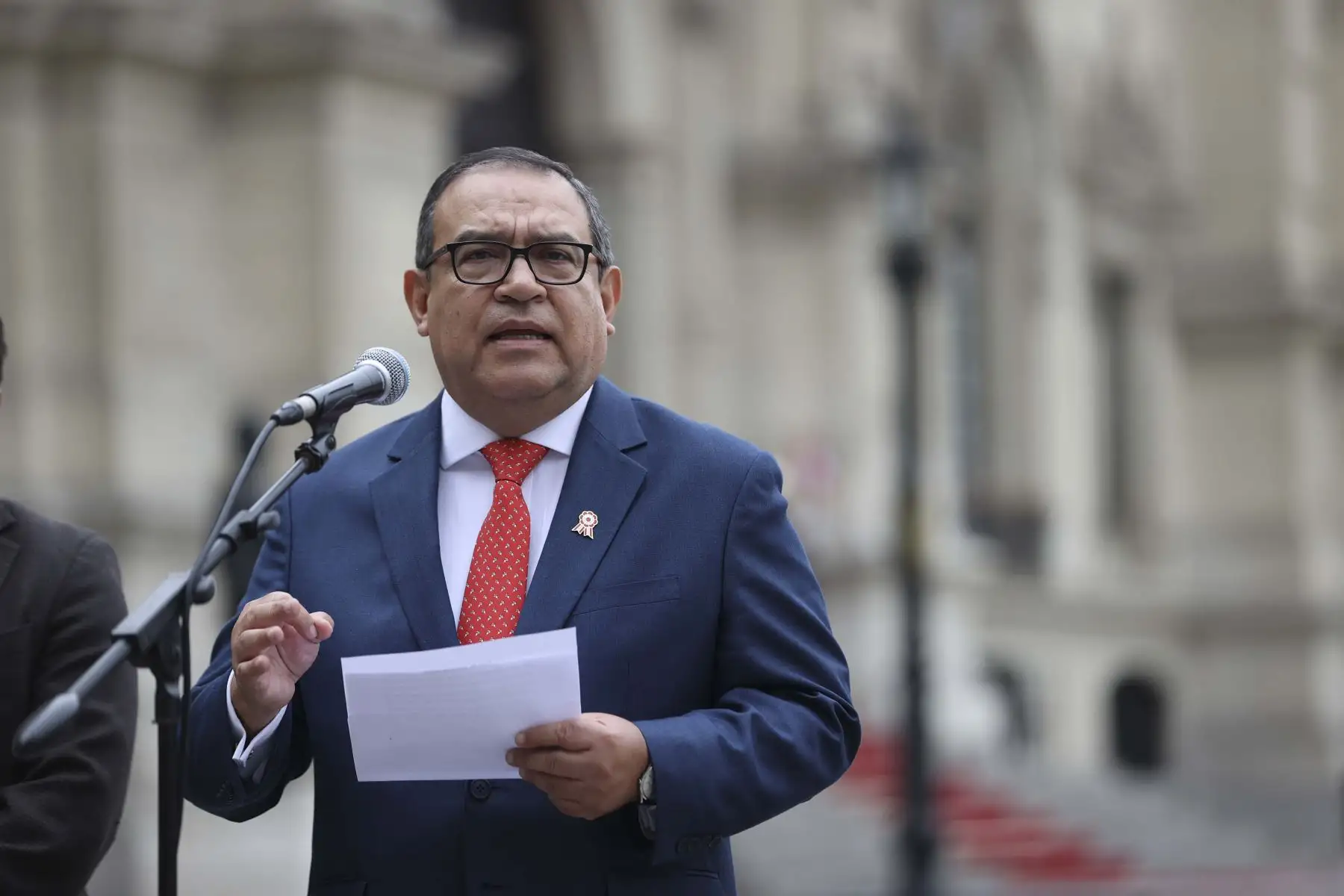 Además, el titular de la PCM anunció que la ministra de Transportes y Comunicaciones, Paola Lazarte, viajará a la zona en emergencia para continuar la coordinación de las acciones del Ejecutivo
Foto: ANDINA/PCM