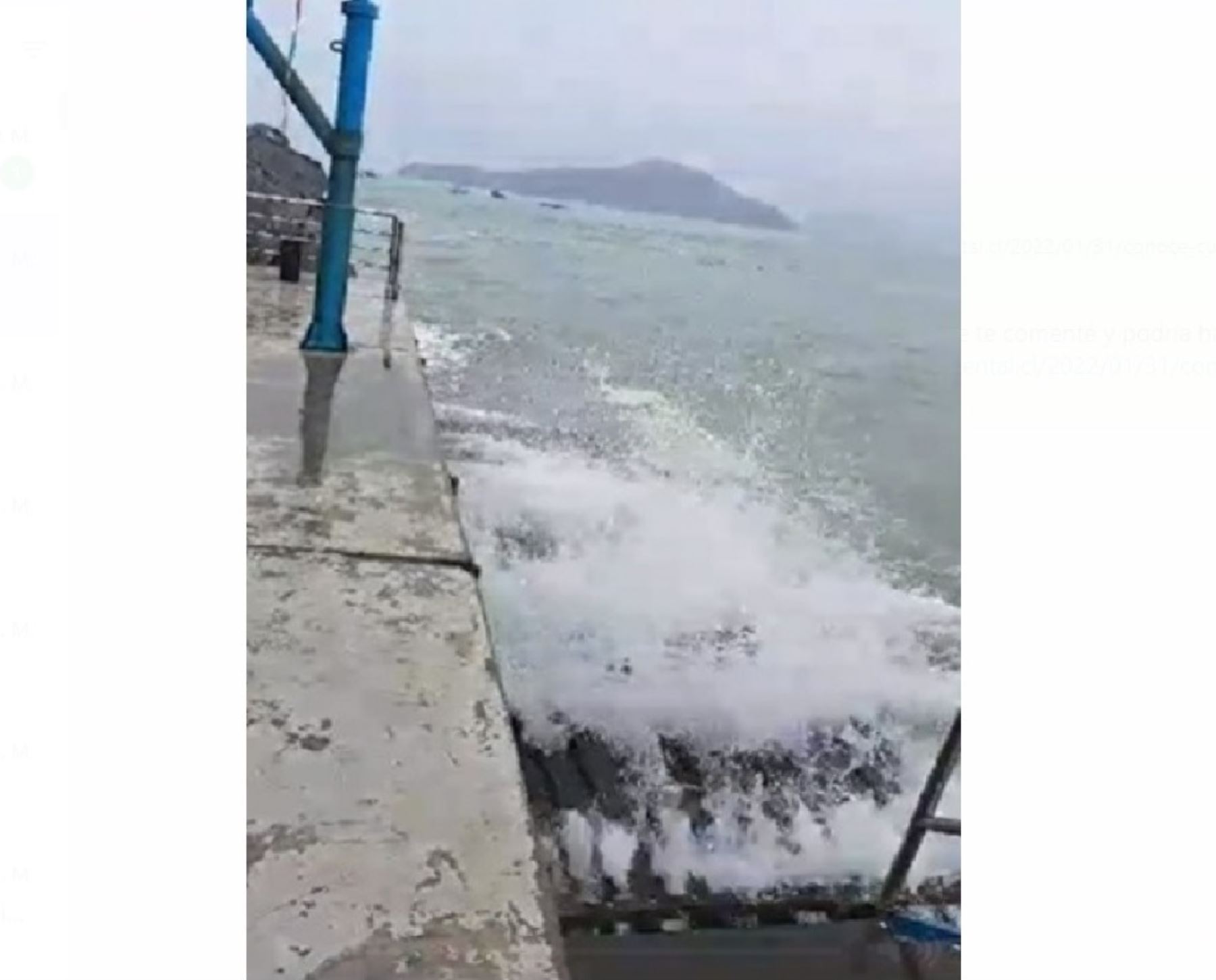 Reportan daños en el desembarcadero pesquero artesanal del distrito de Comandante Noel, provincia de Casma, a causa de los oleajes anómalos. ANDINA/Difusión