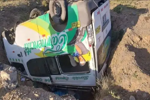 El accidente se registró en el tramo Santiago de Chuco-Shorey de la vía de penetración a la sierra liberteña.