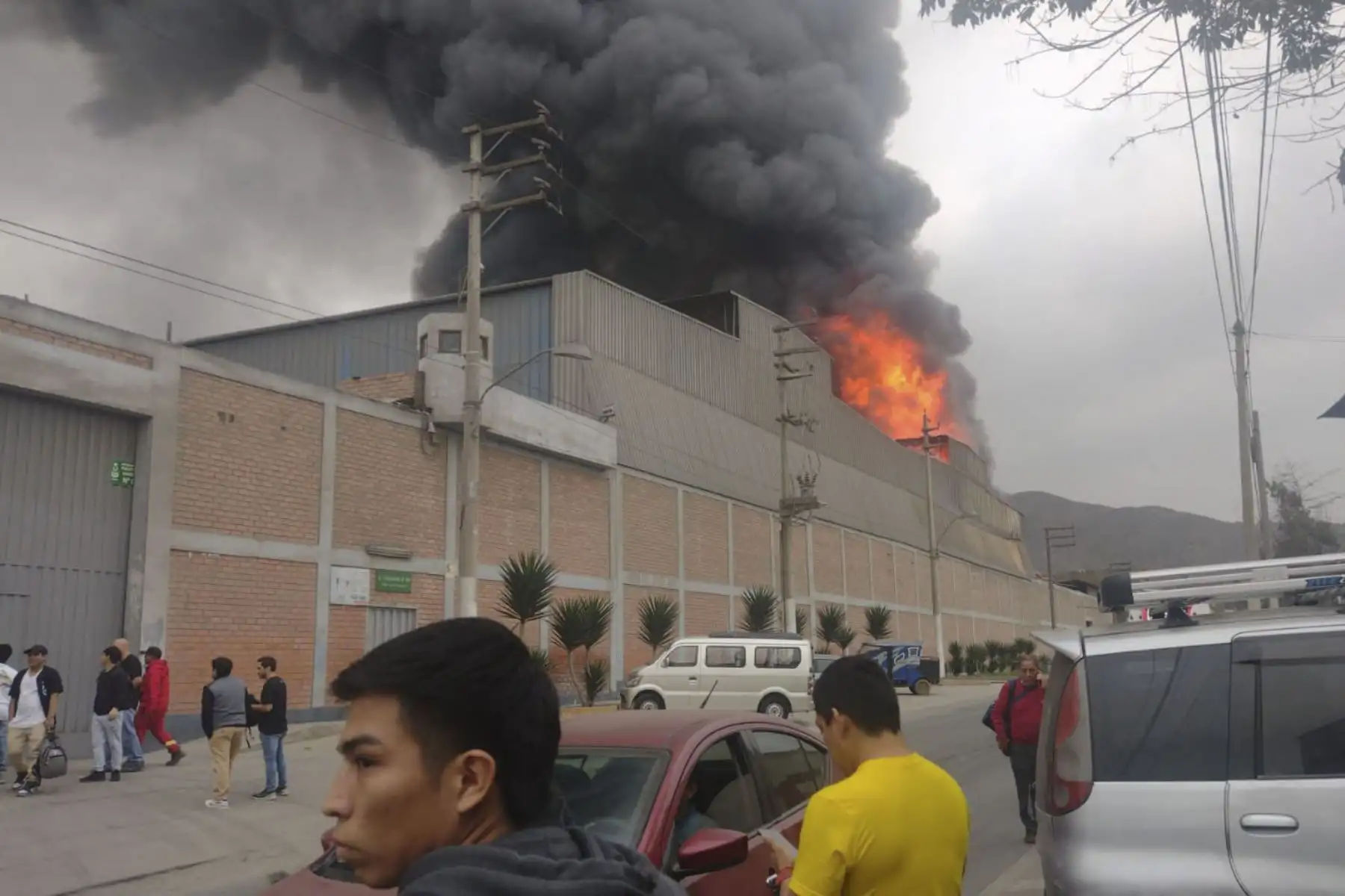 Un incendio de grandes proporciones (código 3) se registra esta tarde en un almacén de telas y otros productos textiles en el distrito limeño de San Juan de Lurigancho.
El Cuerpo General de Bomberos Voluntarios del Perú (CGBVP) informó que 19 de sus unidades trabajan en la extinción de este siniestro.
Foto: twitter