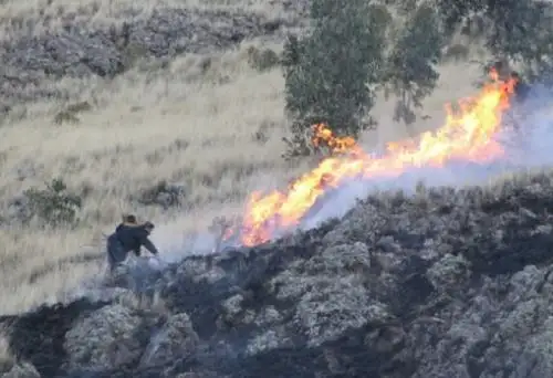 El 98 por ciento de incendios forestales en Perú son causados por la acción del ser humano, principalmente por quemas de rastrojos agrícolas, pastizales y residuos, que se realizan sin la adecuada precaución y terminan convirtiéndose en siniestros de gran magnitud que no solo ponen en peligro a las poblaciones locales, sino que destruyen el patrimonio natural y la biodiversidad.