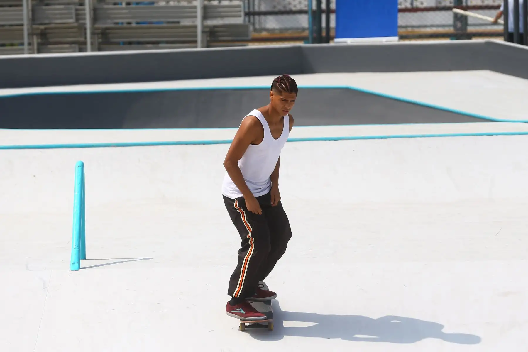 El alcalde de Surco, Carlos Bruce inaugura Polideportivo donde se encuentra el Circuito de Skate Park diseñado para altas competencias.
Foto: ANDINA/ Eddy Ramos