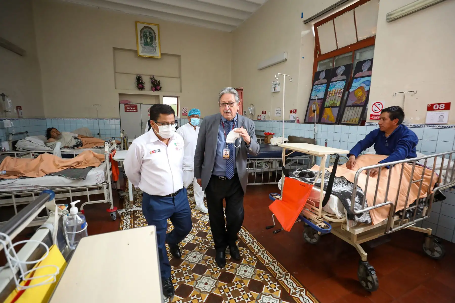 Ministro de Salud, César Vásquez Sánchez visita el Instituto Nacional de Ciencias Neurológicas.
Foto: Minsa