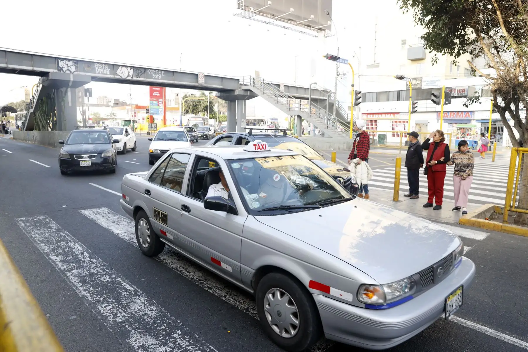 Puente peatonal de la avenida Brasil frente al Hospital del Niño en Breña. Foto: ANDINA/Vidal Tarqui