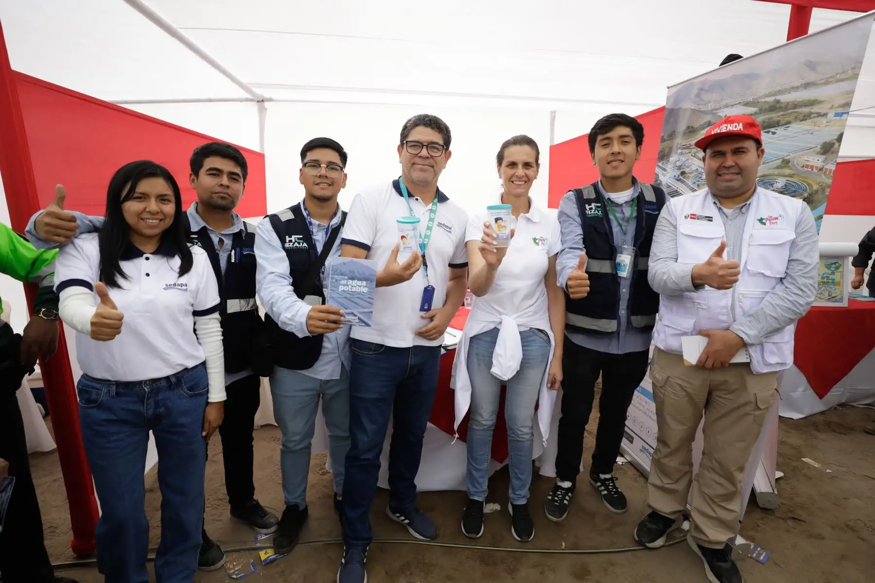 Hania Pérez de Cuéllar, Ministra de Vivienda lidera feria informativa Con Punche Vivienda en Ancón.
Foto: Vivienda