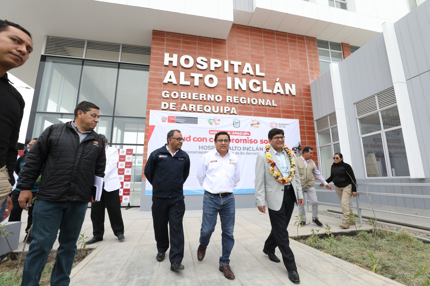 Inauguración del hospital Alto Inclán en la provincia de Islay, región Arequipa. Foto: MINSA/Difusión