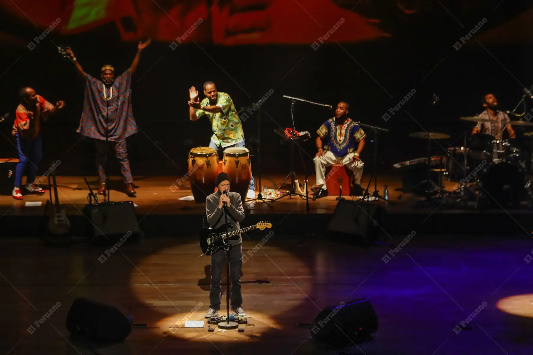 Lima - 22 junio 2018 / Concierto de Miki González en el Gran Teatro Nacional celebrando los 25 años del recordado álbum “Akundún” que rinde un homenaje a la cultura afroperuana. Foto: Diario Oficial El Peruano / Andrés Valle