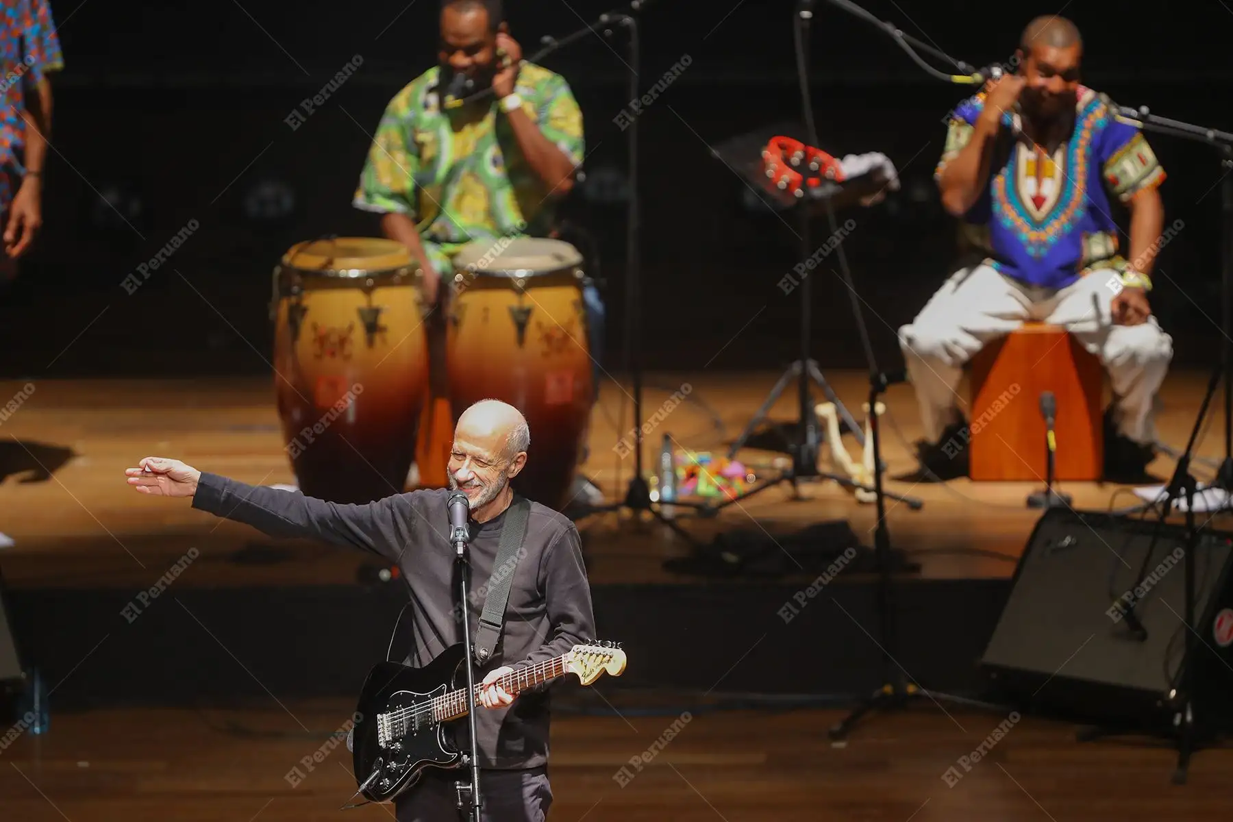 Lima - 22 junio 2018 / Concierto de Miki González en el Gran Teatro Nacional celebrando los 25 años del recordado álbum “Akundún” que rinde un homenaje a la cultura afroperuana. Foto: Diario Oficial El Peruano / Andrés Valle